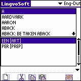 LingvoSoft Dictionary English <-> Dutch for Palm O 3.2.87 screenshot